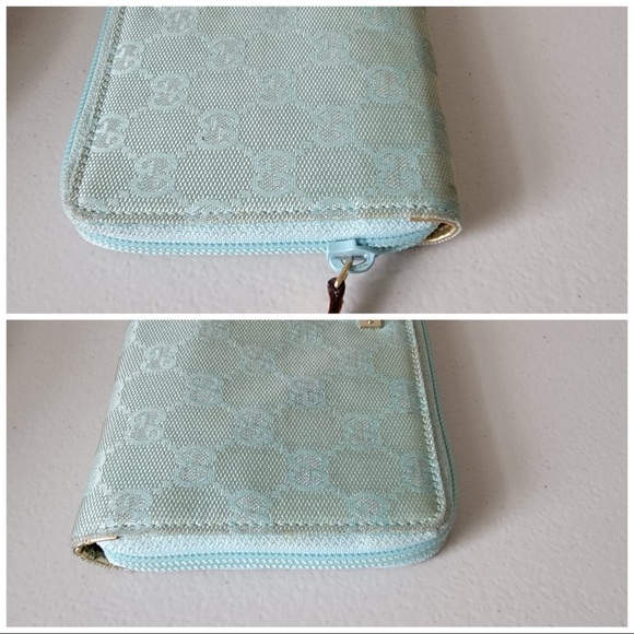 GUCCI GG Fabric Metal Bar Long Wallet - Picture 5 of 8